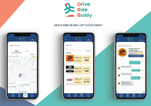 Drive Ride Buddy User Interface with Poly Students